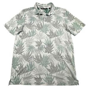 Travis Mathew Polo Men's Large Pima Cotton‎ Preppy Casual Golf stretch Floral